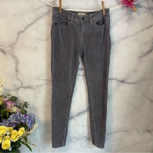 3/$20 Lola Grey Celina Mid-rise Skinny Pinwale Corduroy Jeans Size 8